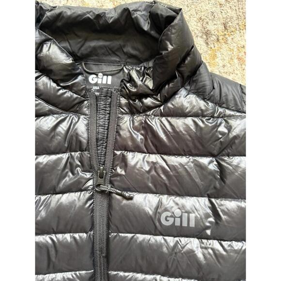 Gill Down Jacket Black Windproof Water Repellent Shannon Sailing Fishing Size 10 - Picture 5 of 9